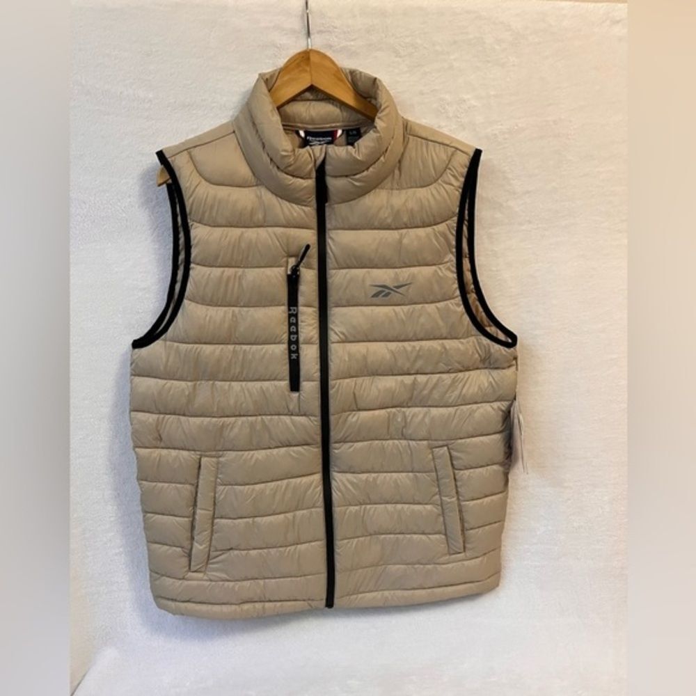 Reebok Glacier Shieldโ Men's Puffer Vest Super Lightweight Easy Packaway $125